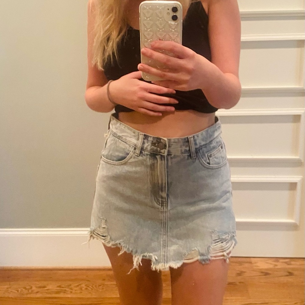 Denim Skort